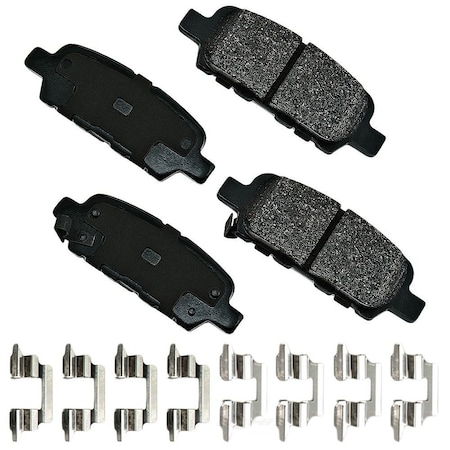 Akebono Proact Ultra Premium Ceramic Pads, Akebono Act905A Proact ACT905A